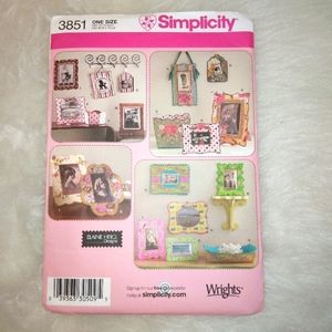 SIMPLICITY 3851 Fabric Frames and Containers by Elaine Heigl, New and Un…